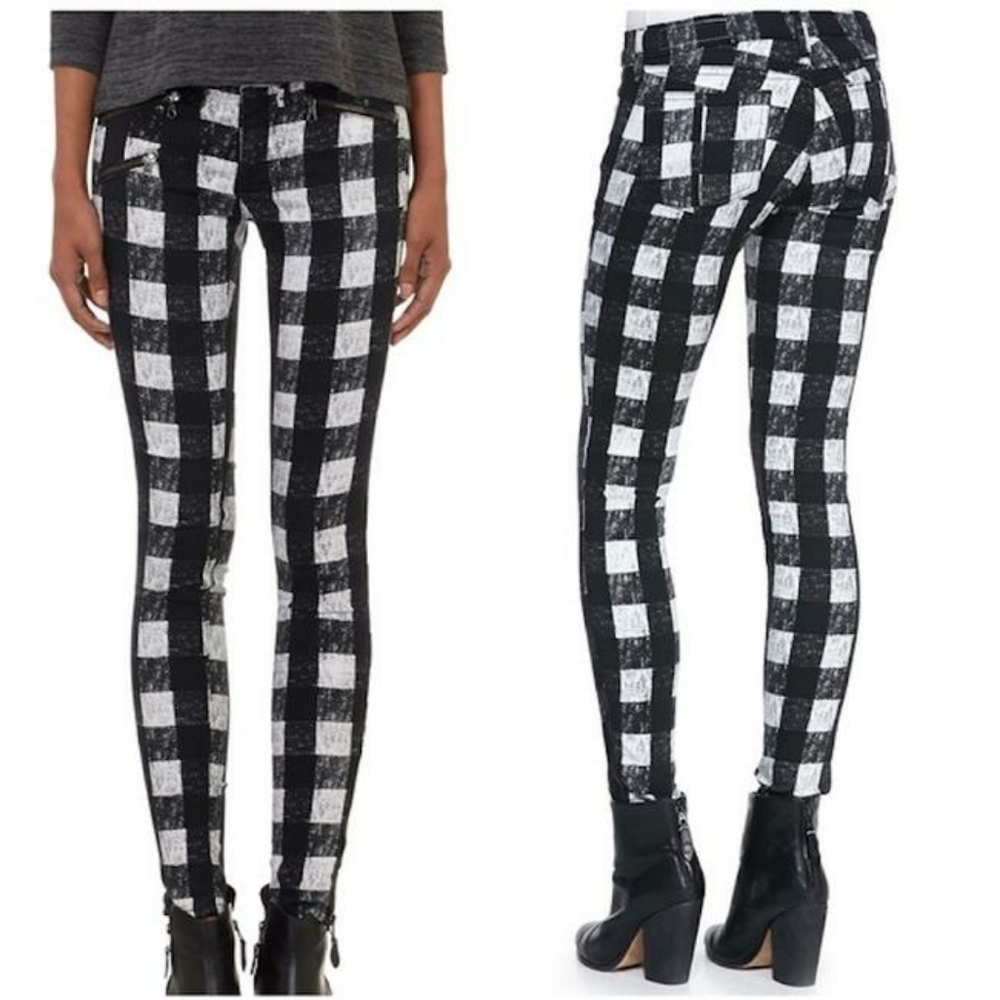 Rag & Bone Buffalo Check Skinny Jeans